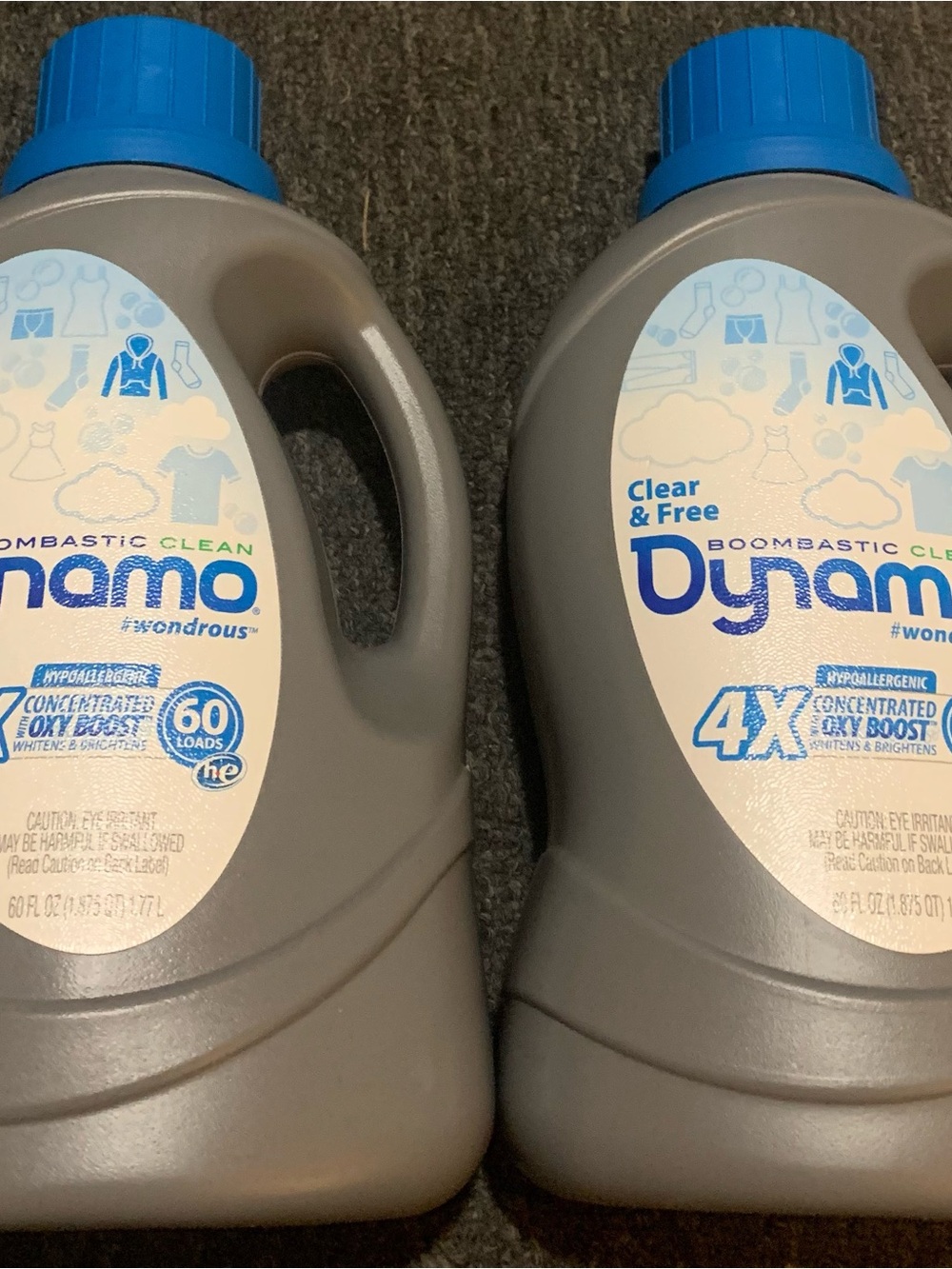 Dynamo Clear & Free Hypoallergenic Laundry Detergent 2x 60 Loads 2 Bundle